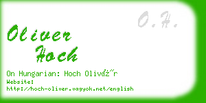 oliver hoch business card